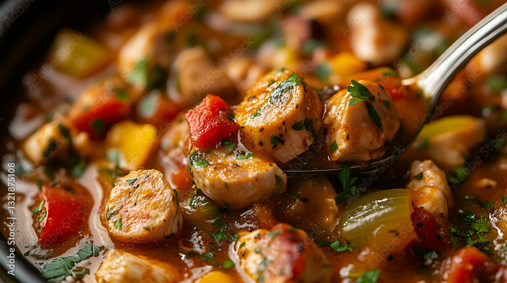 Hearty seafood and sausage stew