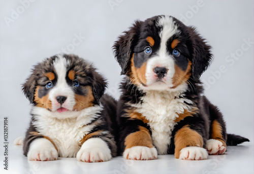 Cute little dogs bernese puppy