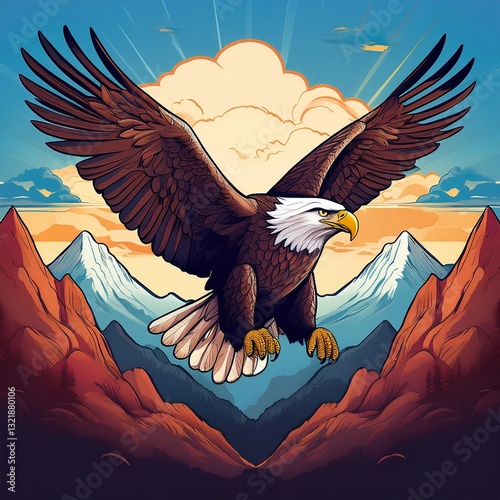 eagle with heart