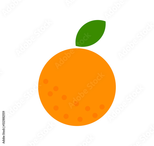 Orange fruit icon. PNG illustration.