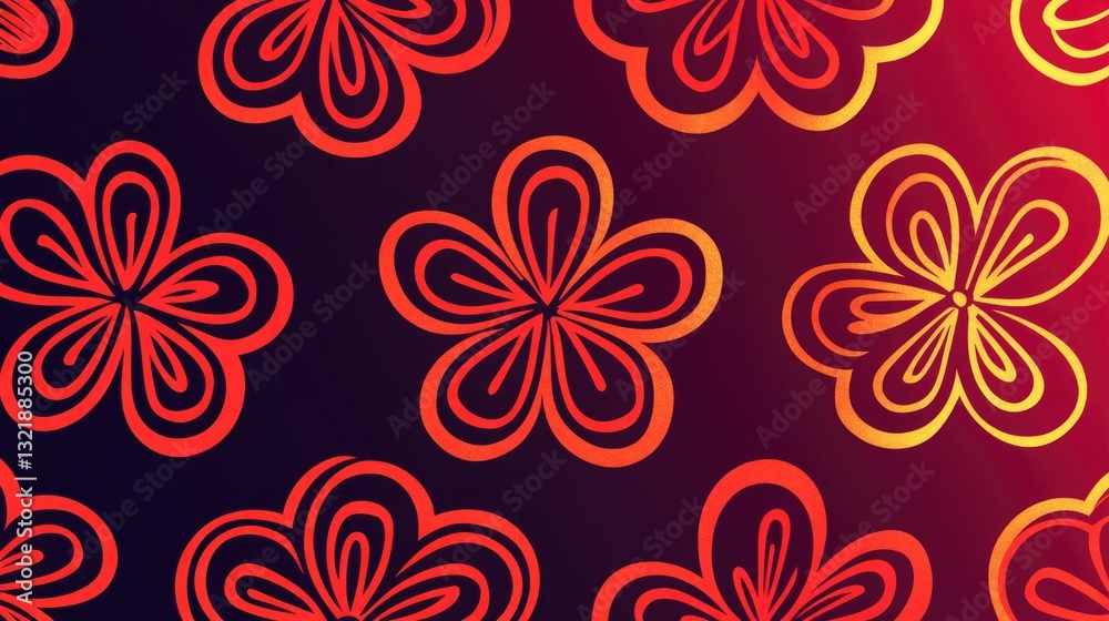 Abstract floral pattern background Abstract floral pattern background