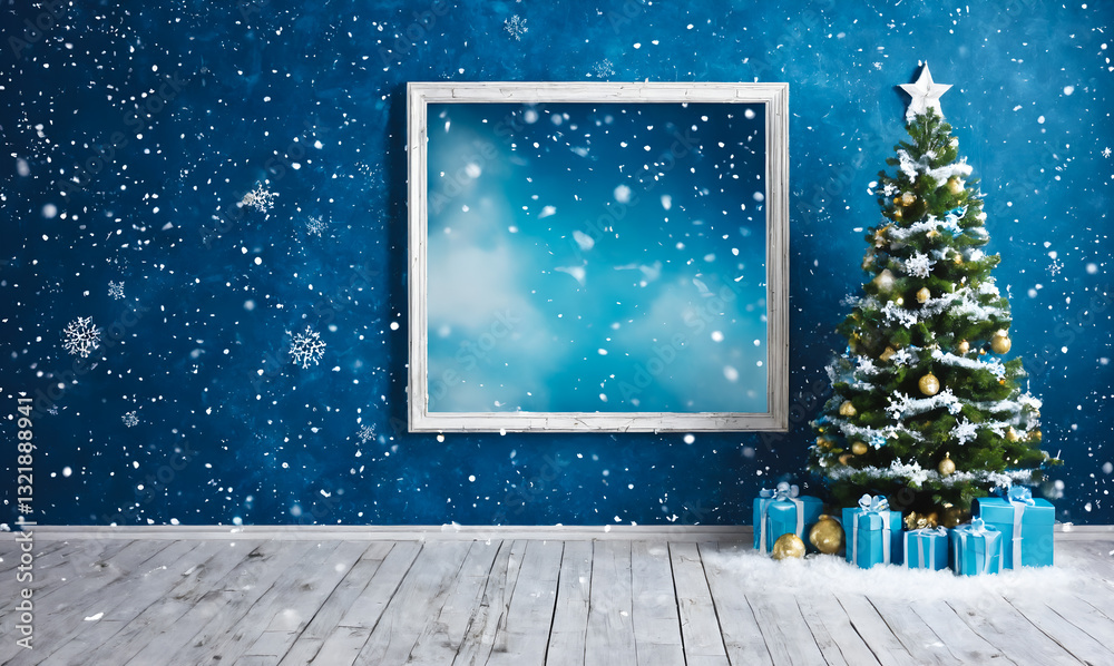 Christmas and New Year holidays background