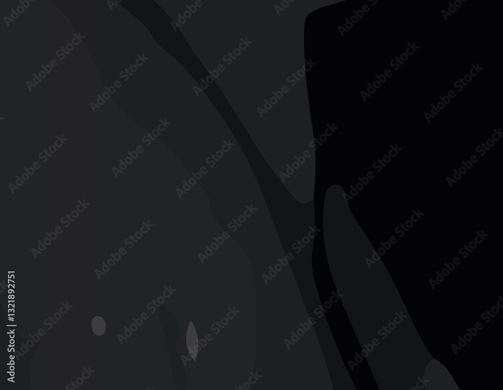 Fototapeta premium Black Dark Abstract Background with a Futuristic Touch. Deep and Dark Abstract Wallpaper with Smooth Textures and Shadows. Minimalist Black Abstract Dark Background with Subtle Gradient and Depth 