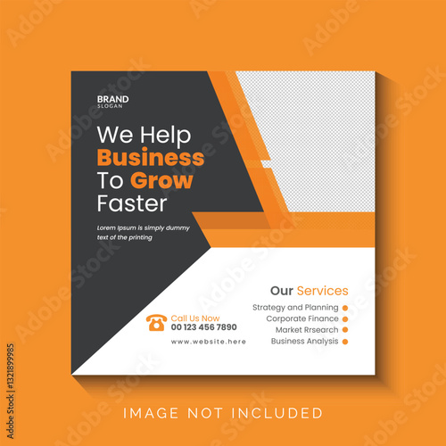 business social media post template 