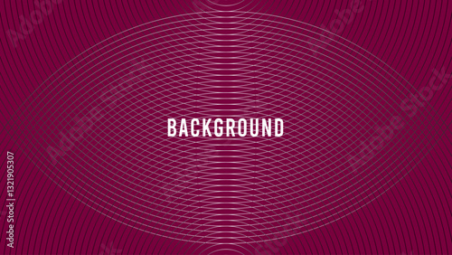 Crimson red abstract background with silver gradient circles, blended lines	