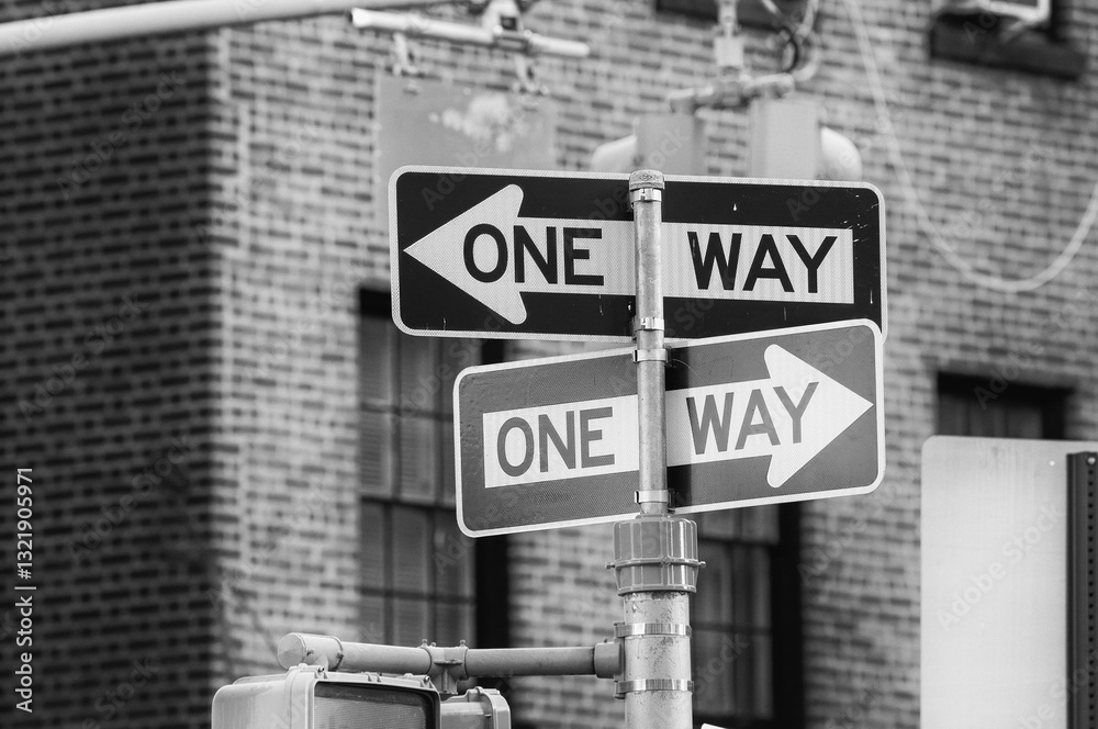 New York City One Way sign