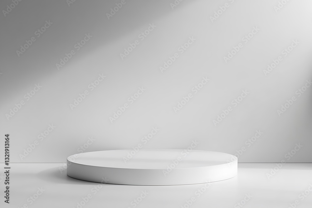 Minimalist Product Display on Modern White Podium with Gradient Background for E-commerce and Marketing Minimalist Product Display on Modern White Podium with Gradient Background for E-commerce and Marketing