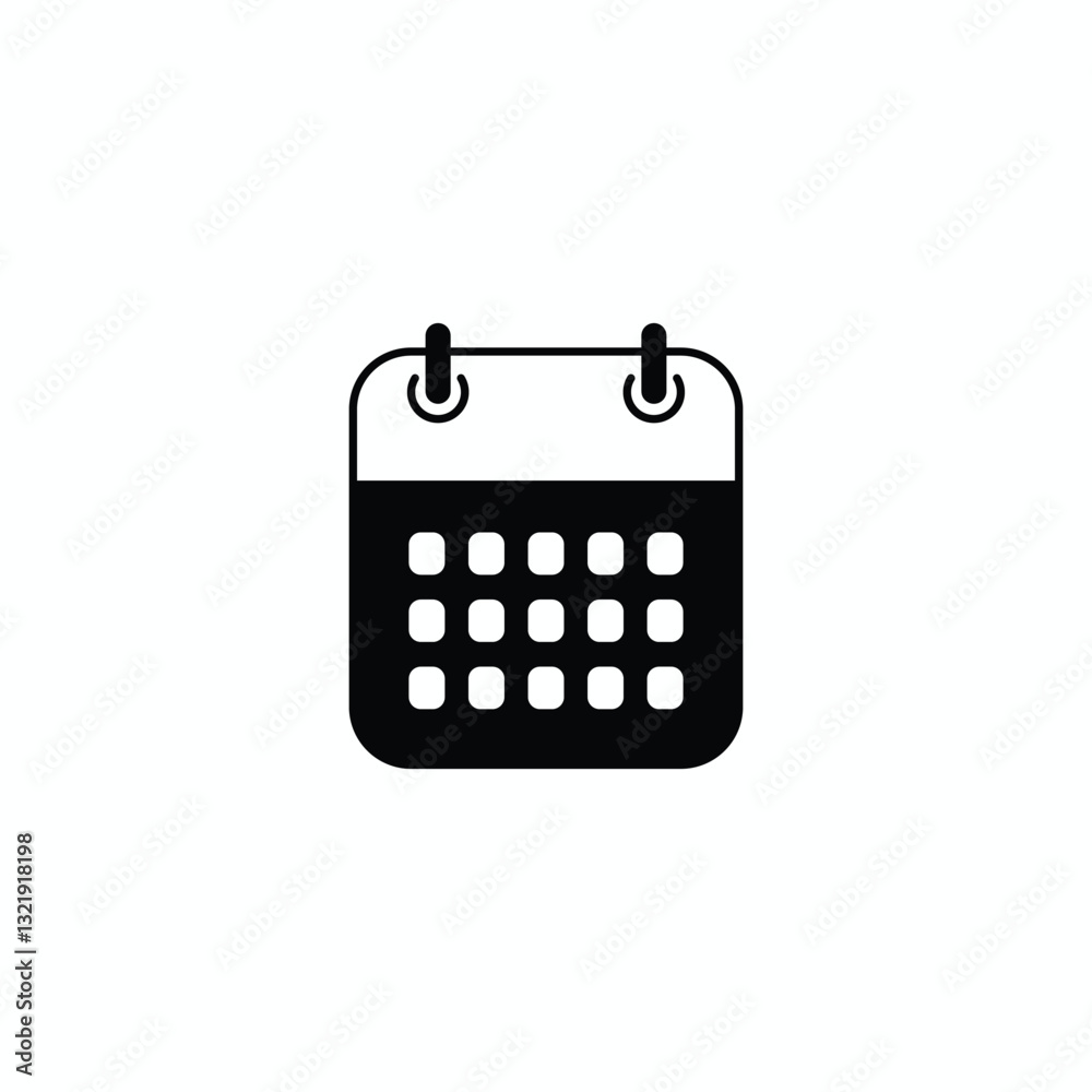 Stylish Minimalistic Calendar Icon for Daily Planning, Scheduling, and Organization Purposes in Modern Design Stylish Minimalistic Calendar Icon for Daily Planning, Scheduling, and Organization Purposes in Modern Design
