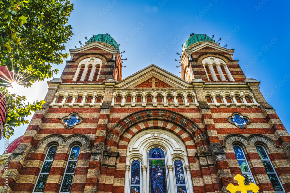 Colorful Facade St Joseph Cathedral Tianjin China