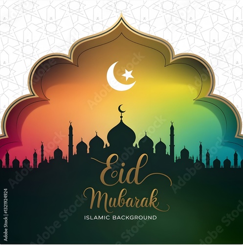 id Mubarak Icon Trendy Vector. Eid Mubarak Logo  and Background Trendy Design Vector.