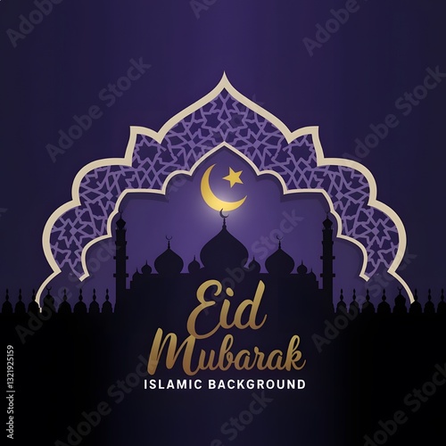 id Mubarak Icon Trendy Vector. Eid Mubarak Logo  and Background Trendy Design Vector.