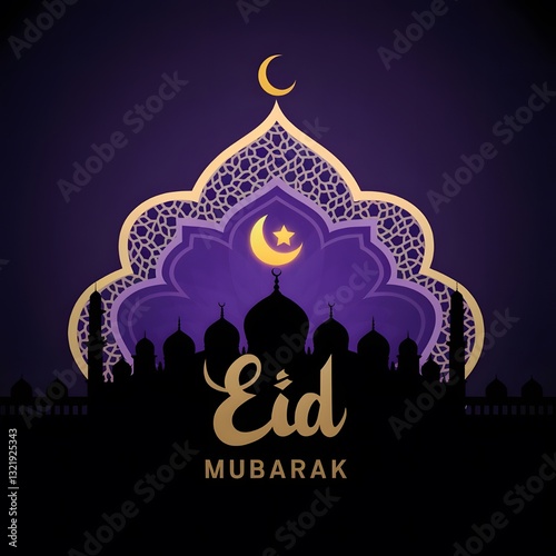 id Mubarak Icon Trendy Vector. Eid Mubarak Logo  and Background Trendy Design Vector.