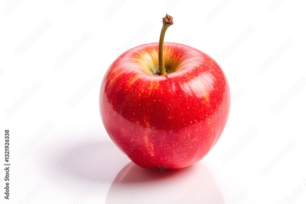 Fresh Red Apple Isolated on White Background Fresh Red Apple Isolated on White Background