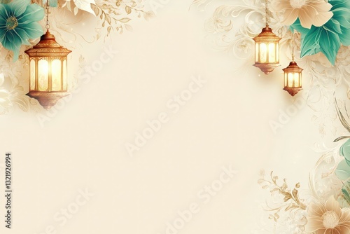 Elegant Islamic Lantern Background