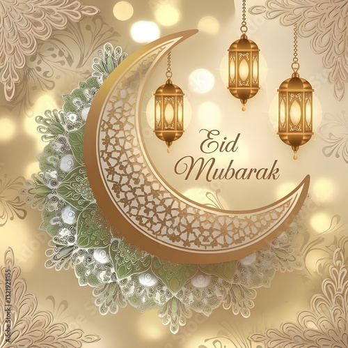 id Mubarak Icon Trendy Vector. Eid Mubarak Logo  and Background Trendy Design Vector.