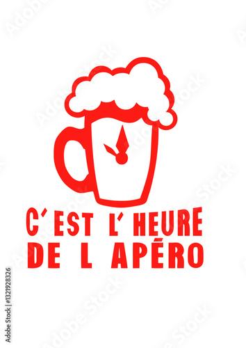 heure apero alcool humour biere verre