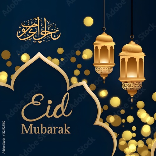id Mubarak Icon Trendy Vector. Eid Mubarak Logo  and Background Trendy Design Vector.