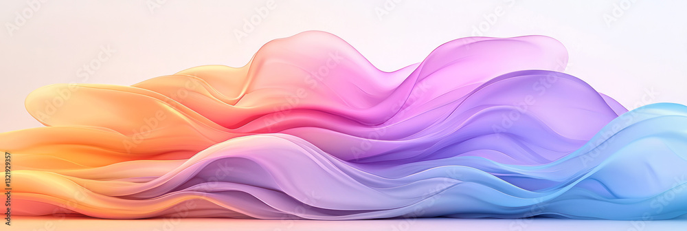 Ethereal digital painting of abstract wave patterns in luminous purple and pink hues, with delicate Ethereal digital painting of abstract wave patterns in luminous purple and pink hues, with delicate