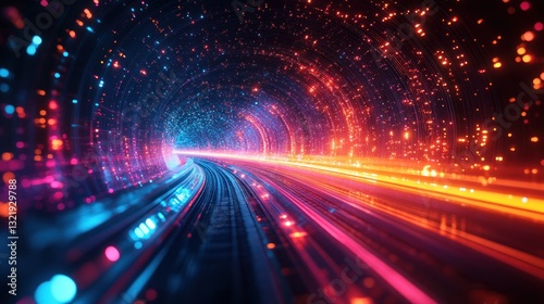 Neon Tunnel: A Journey Through Digital Space