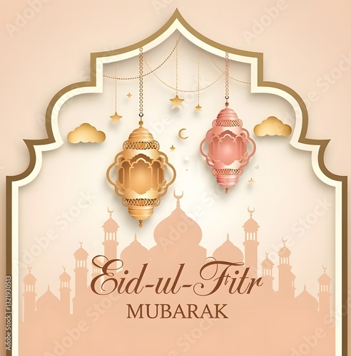 id Mubarak Icon Trendy Vector. Eid Mubarak Logo  and Background Trendy Design Vector.