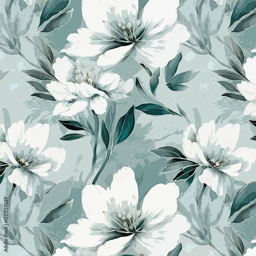 Abstract batik tie-dye textile pattern - Illustration	
