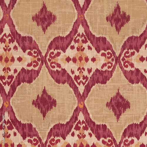 Abstract batik tie-dye textile pattern - Illustration	
