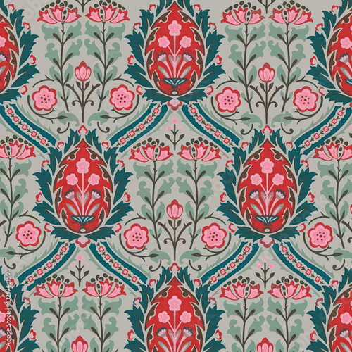 Abstract batik tie-dye textile pattern - Illustration	
