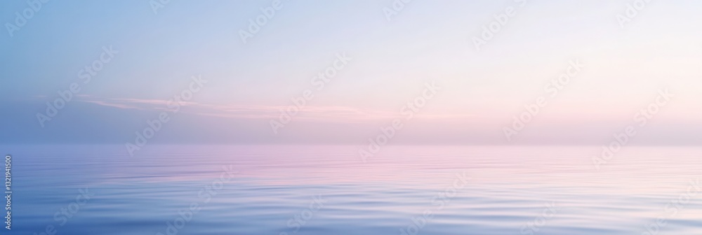 Fototapeta premium Serene gradient background with lavender and pale blue hues offering a peaceful and meditative aesthetic for calming experiences