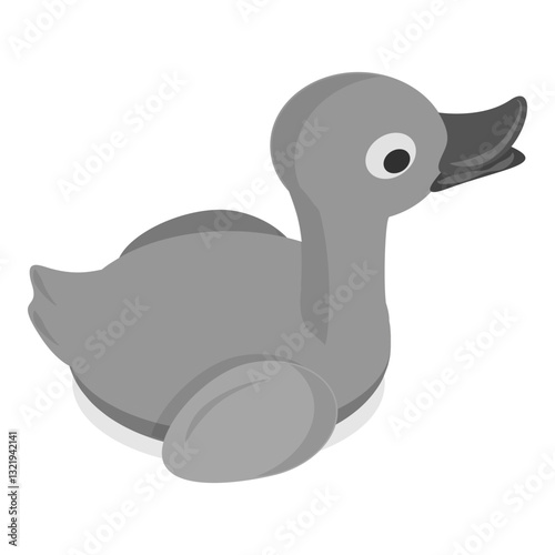 3D Isometric Flat Vector Set of City Birds, Sparrow, Tit, Pigeon, and Crow. Item 1