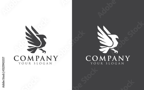 simple bird logo vector icon illustration