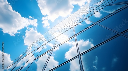 Wallpaper Mural modern office building with sky	 Torontodigital.ca