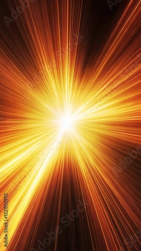 Video of abstract sunburst effect with a glowing core	