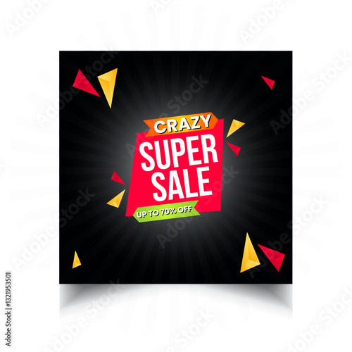 Super sale promo banner discount
