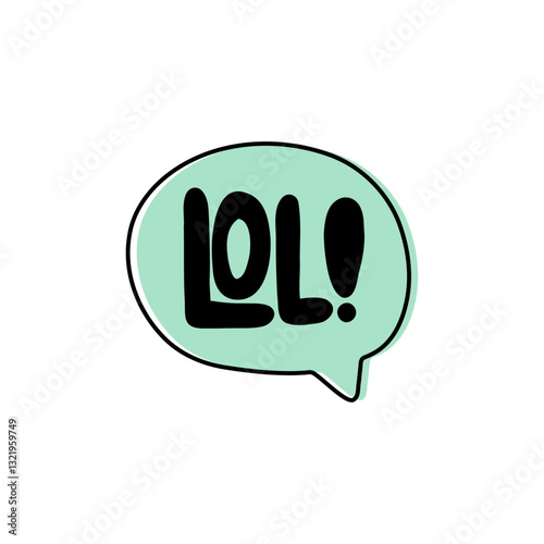 Lol. Badge, icon, logo vector design illustration on white background