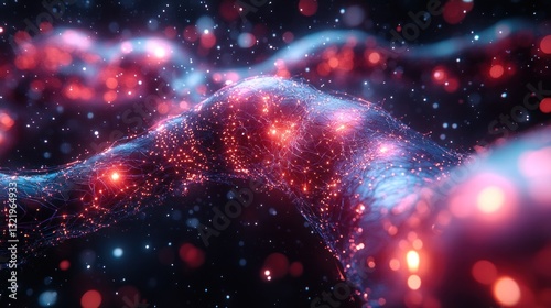 Abstract Nebula: Cosmic Energy Flow