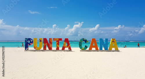 Wallpaper Mural Punta Cana Paradise: Explore the Beaches, Beauty & Turquoise Waters of Dominican Republic | Travel Destination, Vacation, Sunny Day, Colorful Letters Torontodigital.ca