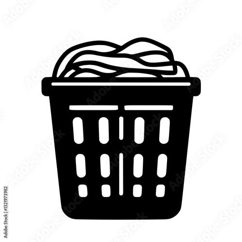 Coastal Laundry hamper, furniture vector, furniture design