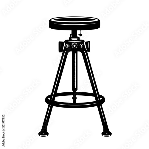 Steampunk Bar stools, furniture vector, furniture design