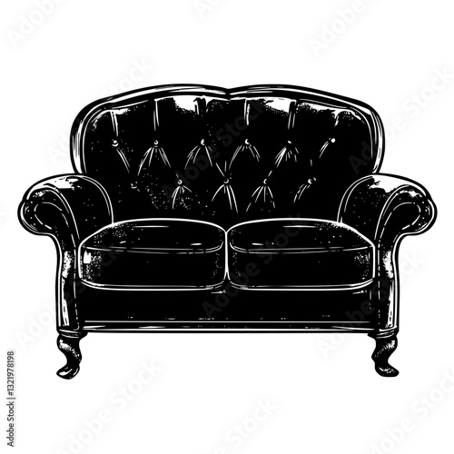 Steampunk Loveseat, furniture vector, furniture design