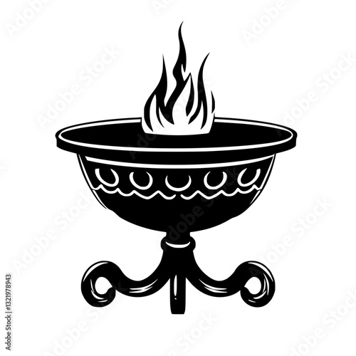 Victorian Fire pit table, furniture vector, furniture design