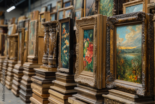 Close-up of decorative pict...