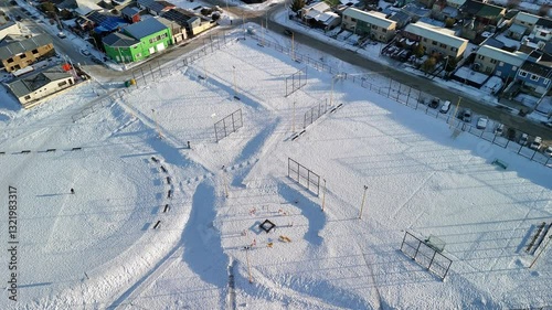 Wallpaper Mural Ushuaia, End Of The World, winter season. Snowy park Torontodigital.ca