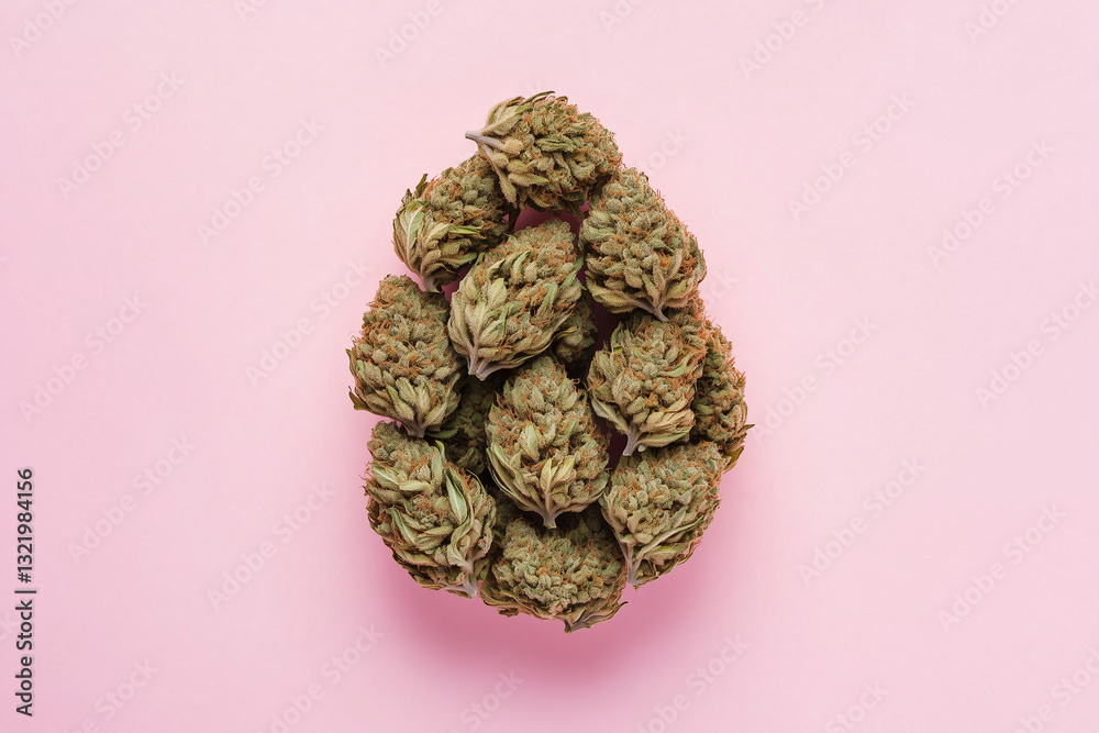 Fototapeta premium Conceptual easter egg design. Copy space for text, isolated background.