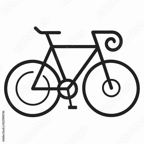 bicycle icon vector