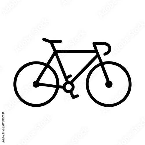 bicycle isolated on white