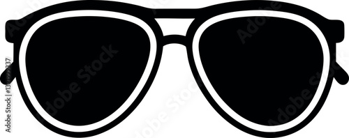 Very sample  silhouette of  sunglasses