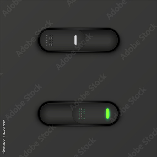 toggle switch on and off button