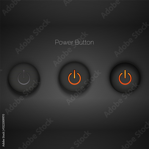 toggle switch on and off button
