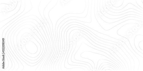 Abstract Topographic Pattern Banner Background, geographic line map with elevation assignments. Modern design background with wavy pattern. Paper texture Imitation of a geographical map shades.