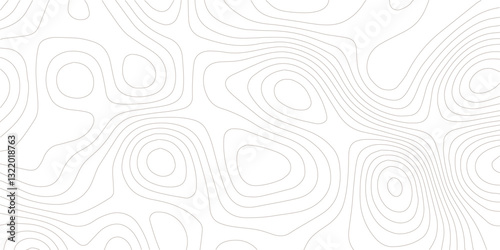 Abstract Topographic Pattern Banner Background, geographic line map with elevation assignments. Modern design background with wavy pattern. Paper texture Imitation of a geographical map shades.